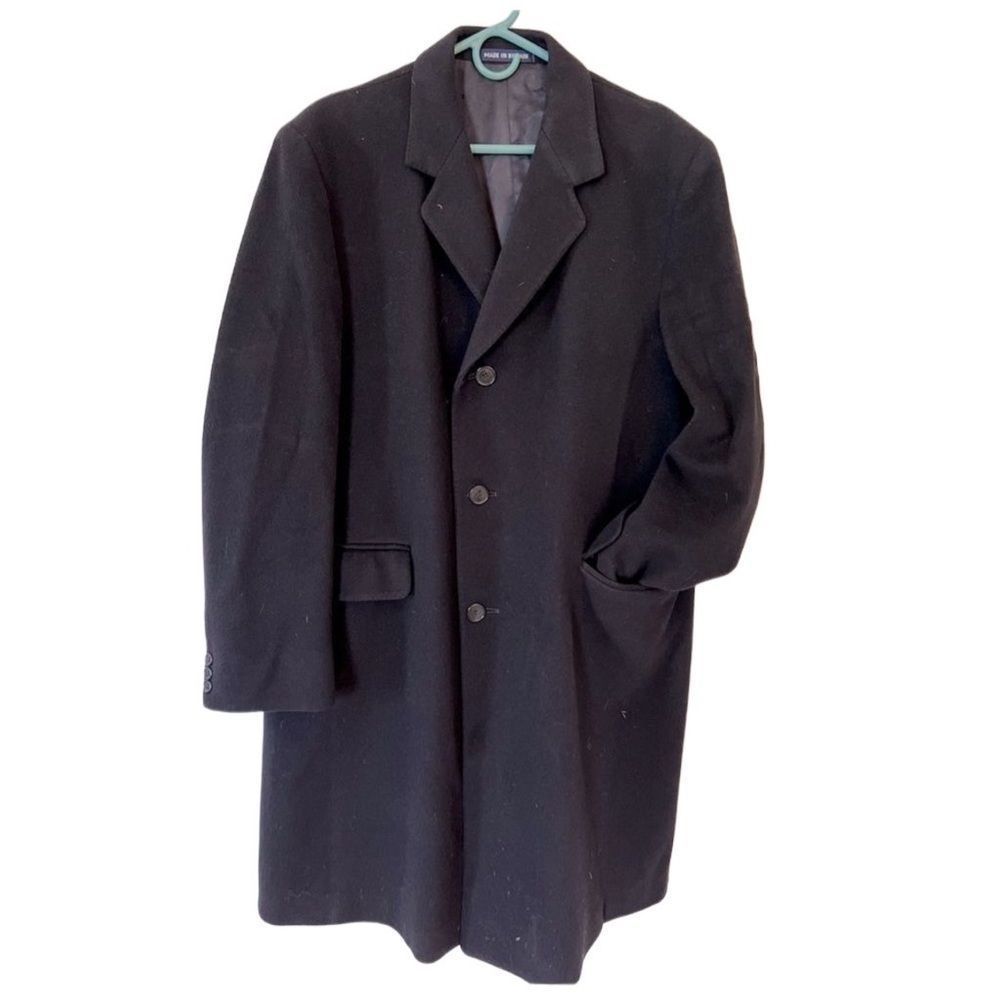 Extra large men’s 100% cashmere trench coat
